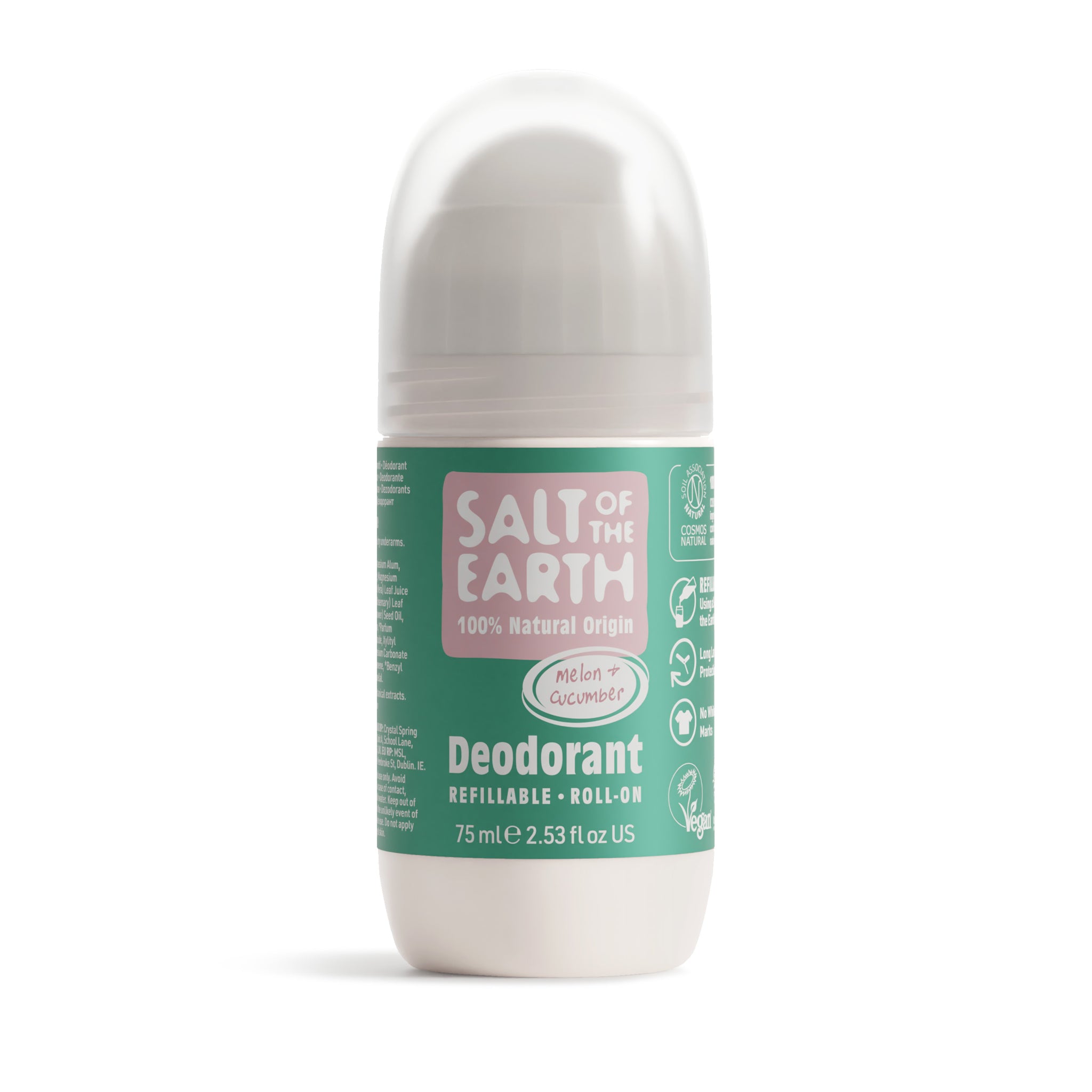 Kristallisuoladeo, Roll-on, Meloni & Kurkku, 75 ml