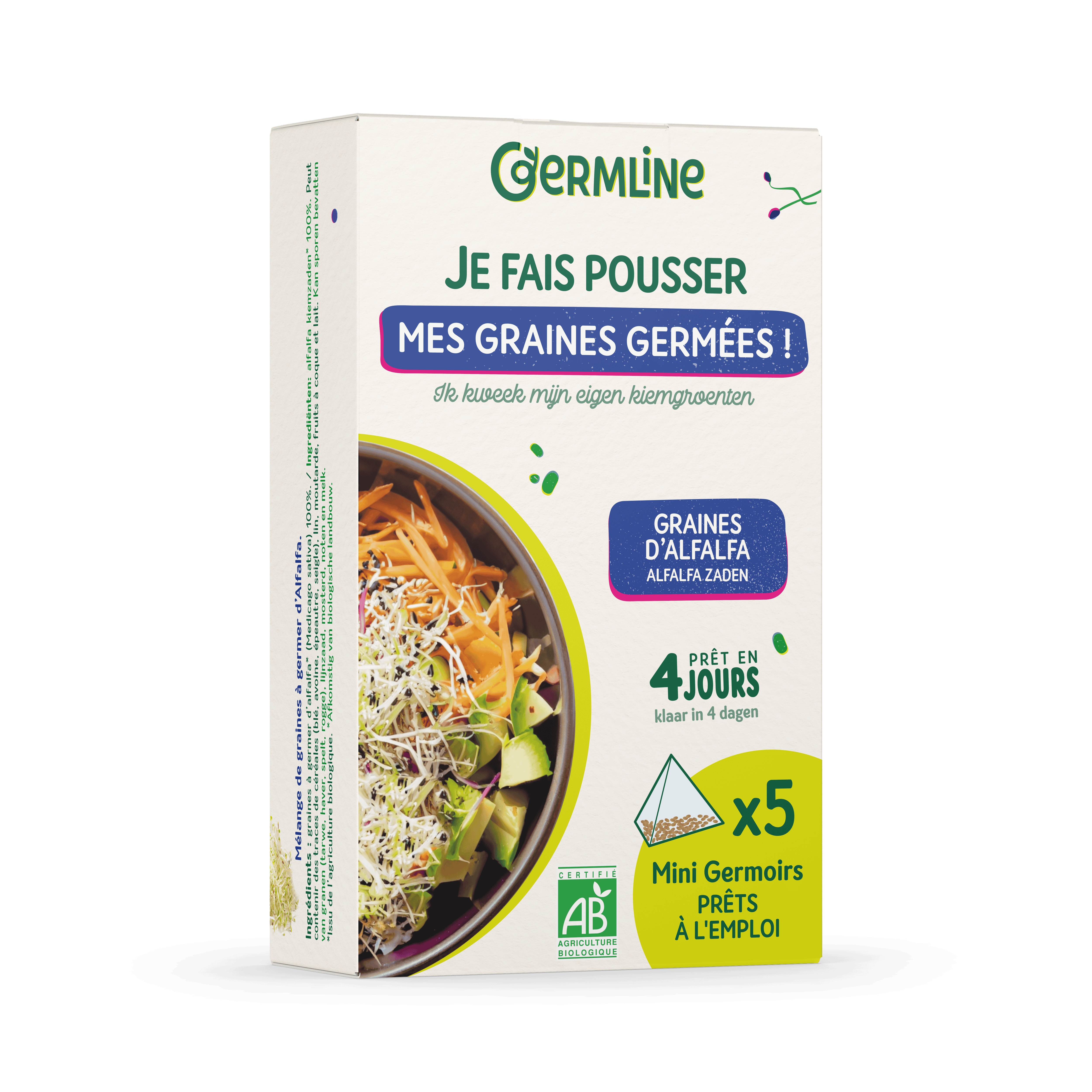 Idätyspussit, alfalfa, 40 g