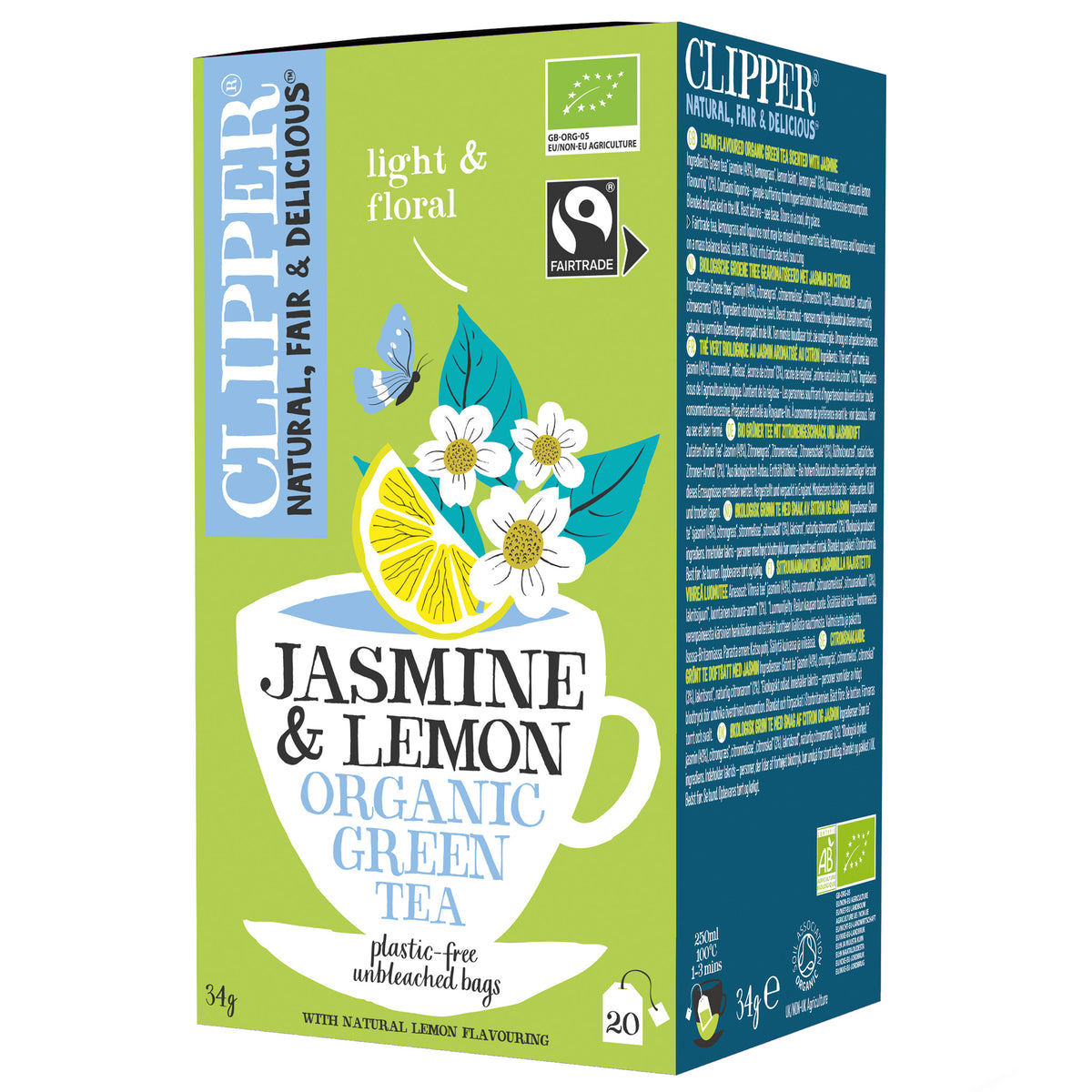 Vihreä tee, jasmiini-sitruuna, 20 pss
