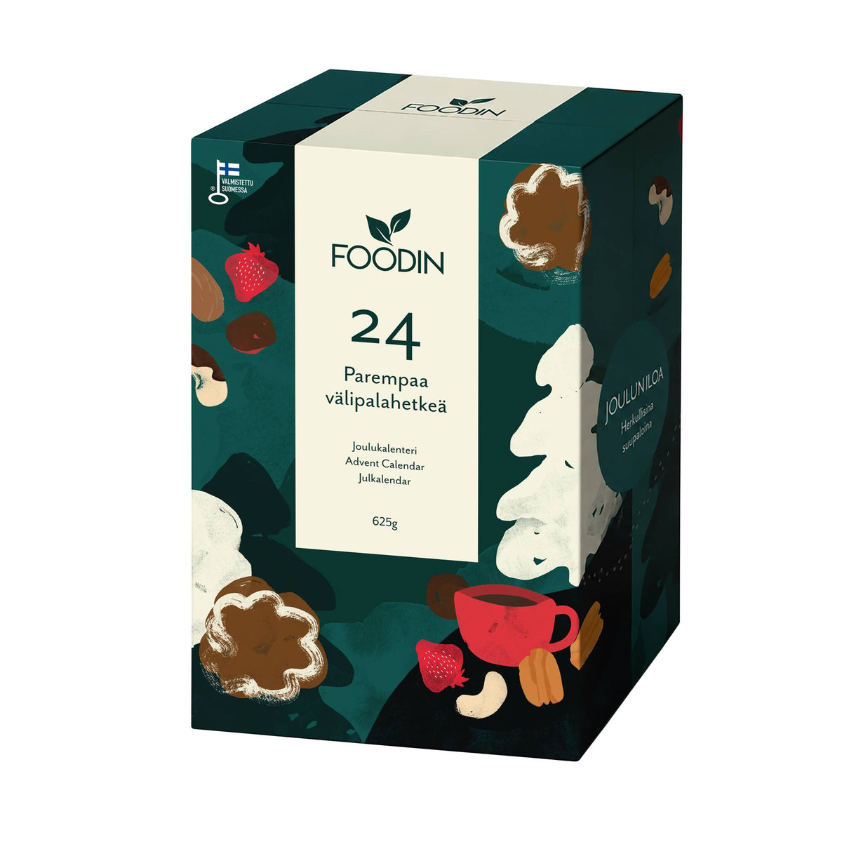 Paremmat välipalat joulukalenteri, 625 g