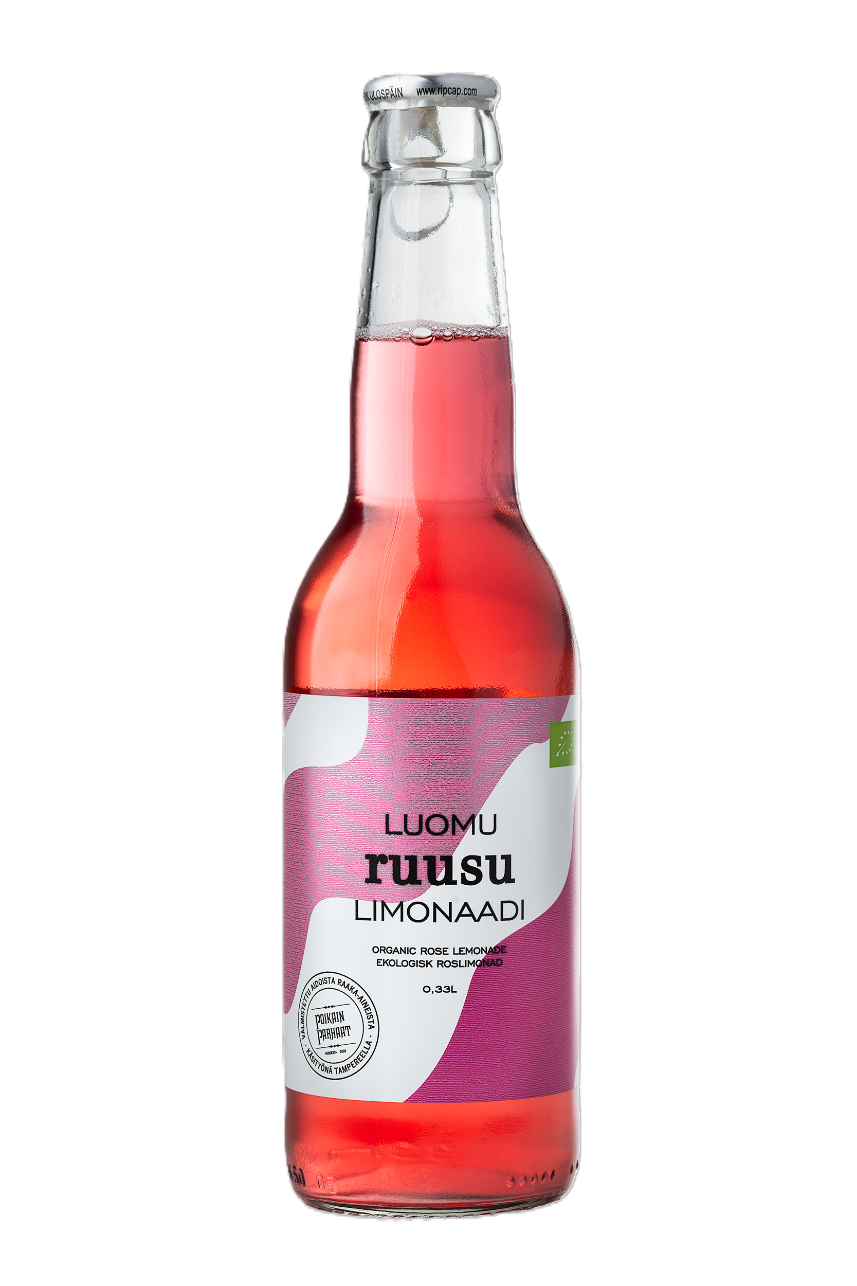 Ruusulimonaadi, 0,33 l - Ruohonjuuri